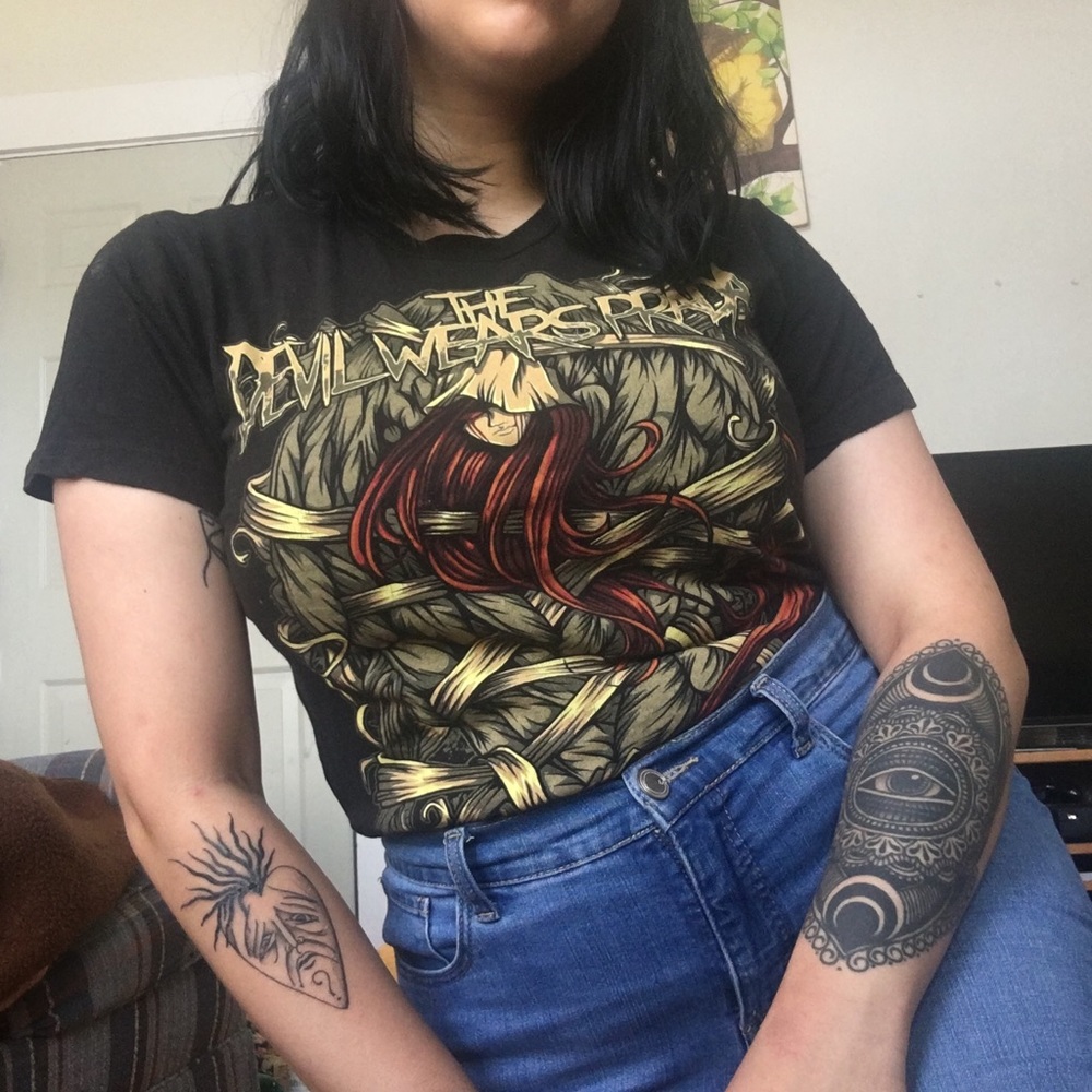 TDWP metal black band shirt